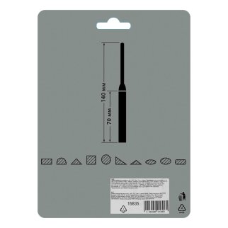 Набор надфилей алмазных 140х70х3 10шт MATRIX фото 1