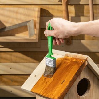 Кисть флейцевая "РАБОТЫ ПО ДЕРЕВУ"  50*12мм Color Line MATRIX фото 6