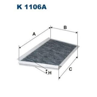 Фильтр салона FILTRON K 1106A фото