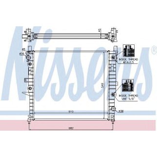 Радиатор основной Nissens 62788A фото
