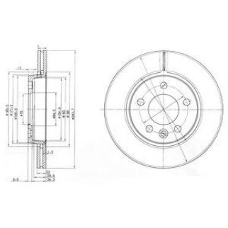 BG3893_диск тормозной задний! VW Multivan/T4 2.0-2.5TDi 03> фото