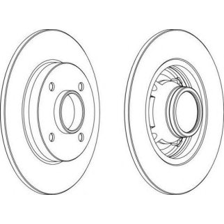 Диск торм.зад.(249x9) 4отв. фото