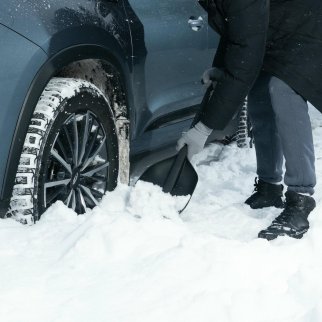 Лопата снеговая пластиковая 230х290х690мм автом. сверхпрочная DENZEL фото 9