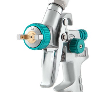 Краскопульт AG 810 HVLP гравитационный (сопло 0,8 и 1мм) STELS фото 5