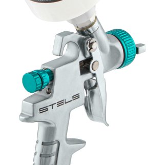 Краскопульт AG 810 HVLP гравитационный (сопло 0,8 и 1мм) STELS фото 6