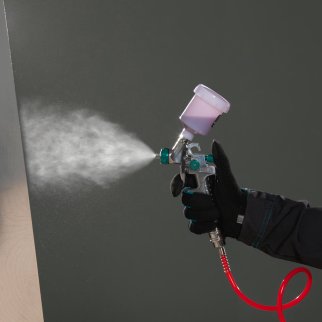 Краскопульт AG 810 HVLP гравитационный (сопло 0,8 и 1мм) STELS фото 1