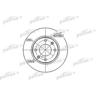 Диск тормозной передний не вентилируемый PATRON PBD2815 фото