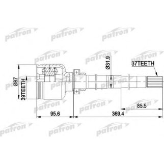 Шрус привода PATRON PCV5016 фото