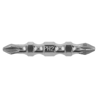 Набор бит Ph2-Pz2х45мм, двухстор. сталь S2, (10шт) GROSS фото 2 Набор бит Ph2-Pz2х45мм, двухстор. сталь S2, (10шт) GROSS фото 2