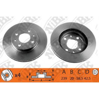 Диск тормозной передний для Lada фото