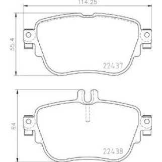 Колодки тормозные задние к-кт Brembo P 50 136 фото