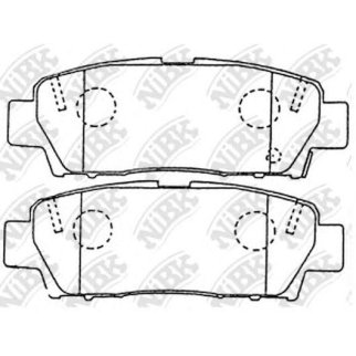 Колодки тормозные задние дисковые к-кт NiBK PN1323 фото
