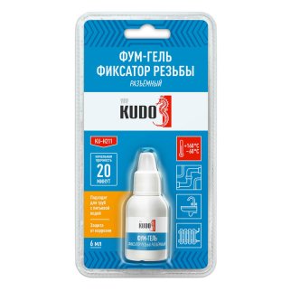 Фиксатор резьбы анаэробный разъемный, гель 6 мл KUDO KU-H211 фото