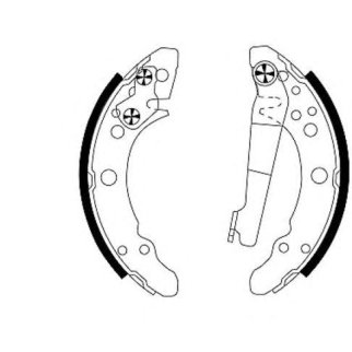 Колодки барабанные к-кт Hella 8DB 355 000-111 фото