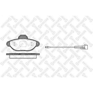 425 001B-SX_колодки дисковые п.! с антискрип. пл. Fiat Punto/Siecento, Lancia Y 1.1/1.2 93> фото