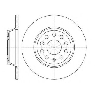6973.00_диск тормозной задний! VW Passat 1.6/2.0FSI/TDI 05> фото