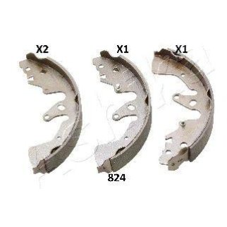 Колодки барабанные к-кт ashika 55-08-824 фото