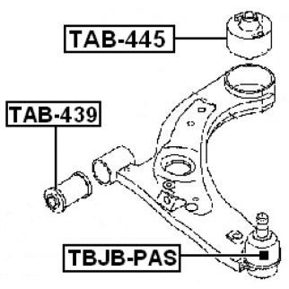 Сайлентблок FEBEST TAB-445 фото 2