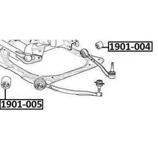 Сайлентблок ASVA 1901-005 фото