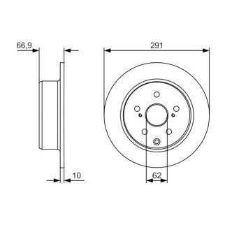 Диск тормозной задний TRIALLI DF 190117 фото 3
