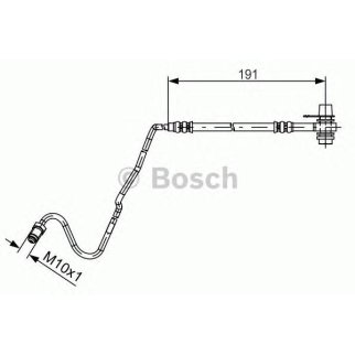 Шланг тормозной задний правый BOSCH 1 987 481 537 фото
