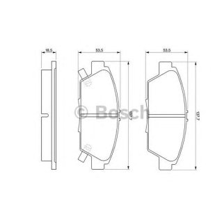 Колодки тормозные передние к-кт BOSCH 0 986 424 289 фото