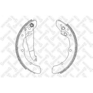 059 100-SX_=4048.00=343SBS=361213B !колодки барабанные Audi 100 1.8-2.5TD 82-90, VW Caddy 82-92 фото