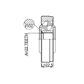 ШРУС карданного вала FEBEST 2911-FLIISHA фото 2 ШРУС карданного вала FEBEST 2911-FLIISHA фото 2