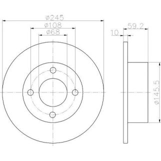 Диск тормозной задний TEXTAR 92026100 фото