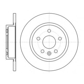 6131600_диск тормозной задний! Opel Astra J, Chevrolet Cruze 1.4-1.8/1.3-2.0CDTi/2.0CDi 09> фото