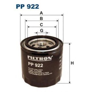 Фильтр топливный FILTRON PP 922 фото