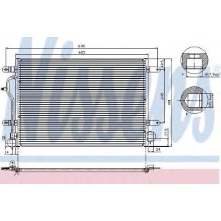 Радиатор кондиционера (конденсер) Nissens 94665 фото