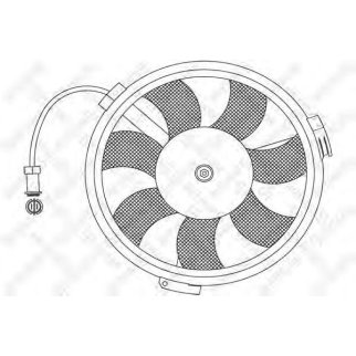 29-99013-SX_вентилятор охлаждения! VW Passat 1.6-2.8 00-05, Audi A4/A6/A8 1.6-2.8 94-05 фото