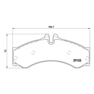 Колодки тормозные передние к-кт brembo P 50 028 фото
