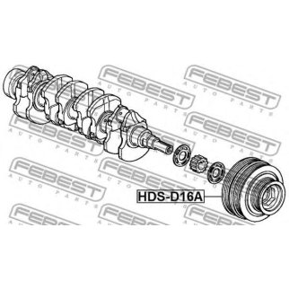 Шкив коленвала FEBEST HDS-D16A фото