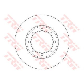 Диск тормозной задний TRW DF6372 фото
