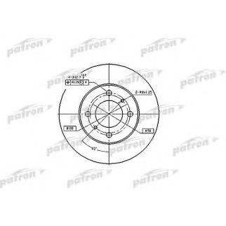 Диск тормозной PATRON PBD4022 фото