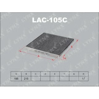 Фильтр салона LYNXauto LAC-105C фото