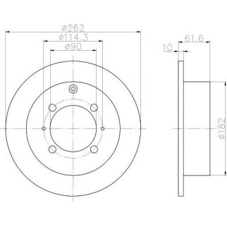 Диск тормозной задний TEXTAR 92104000 фото