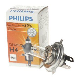 Лампа 12V H4 60/55W +30% PHILIPS Premium 1 шт. картон 12342PRC1 фото