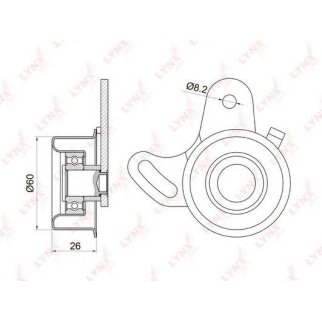 Ролик ГРМ LYNXauto PB1023 фото