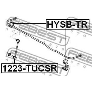 Втулка (сайлентблок) заднего стабилизатора FEBEST HYSB-TR фото
