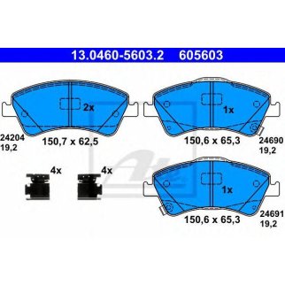 Колодки торм.пер. фото