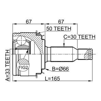 0410-V75A50_ШРУС наружный к-кт!Mitsubishi Pajero 3.2 04> фото 2