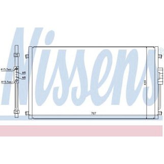 Радиатор кондиционера Nissens 94557 фото