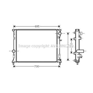 Радиатор основной AVA CR2097 фото