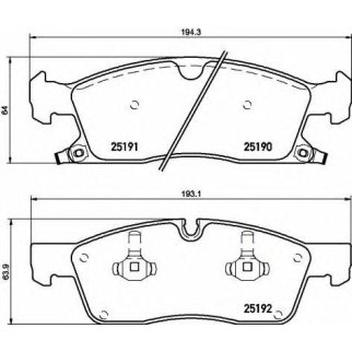 P37015_колодки дисковые п.! Jeep Grand Cherokee III/IV 3.6 V6/5.7 V8 09> фото