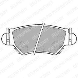 Колодки тормозные задние к-кт DELPHI LP1553 фото