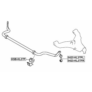 Стойка переднего стабилизатора FEBEST 0423-KL3TFR фото 2