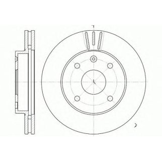 6959.10_диск тормозной передний! Daewoo Evanda 1.6/1.8/2.0 00> фото